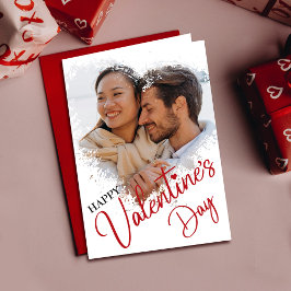 Gepersonaliseerde hartfotokaart voor valentijn’s D Kaart