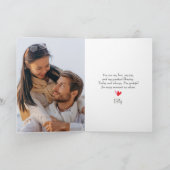 Gepersonaliseerde hartfotokaart voor valentijn’s D Kaart (Binnen)