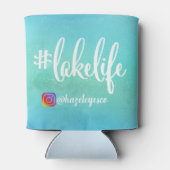 Gepersonaliseerde Hashtag Lake Life Koelbox Blikjeskoeler (Achterkant)