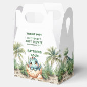 Gepersonaliseerde Hatching Soon Baby Bedankt Box Bedankdoosjes (Geopend)