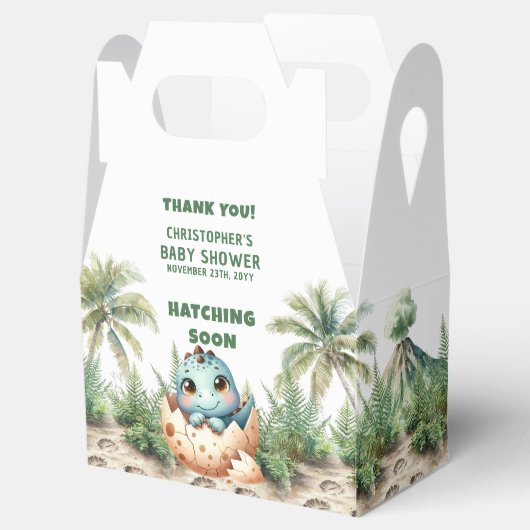 Gepersonaliseerde Hatching Soon Baby Bedankt Box Bedankdoosjes (Geopend)