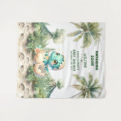 Gepersonaliseerde Hatching Soon Baby shower Achter Wandkleed (Voorkant (horizontaal))