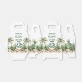 Gepersonaliseerde Hatching Soon Boy Dinosaurus Box Bedankdoosjes (Uitgevouwen)