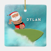 gepersonaliseerde hawaii-feestdagen keramisch ornament (Achterkant)