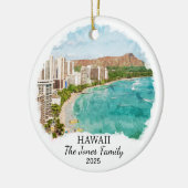 Gepersonaliseerde Hawaii Ornament, Honolulu Gift Keramisch Ornament (Links)