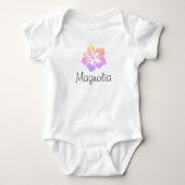 Gepersonaliseerde Hawaiiaanse Hibiscus Romper (Voorkant)