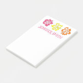 Gepersonaliseerde Hawaiian Hibiscus Flower Tropica Post-it® Notes (Schuin)