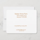 Gepersonaliseerde Hayride Autumn Welkom Beer Pompo Kaart (Achterkant)