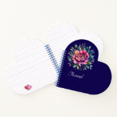 Gepersonaliseerde Heart Journal-bewerkbare naam Notitieboek (Binnen)