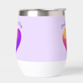 Gepersonaliseerde Heart Wine Tumbler (Links)