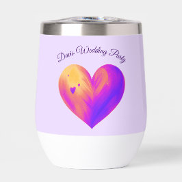 Gepersonaliseerde Heart Wine Tumbler