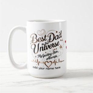 Gepersonaliseerde Heartbeat Star Gift voor hem Koffiemok