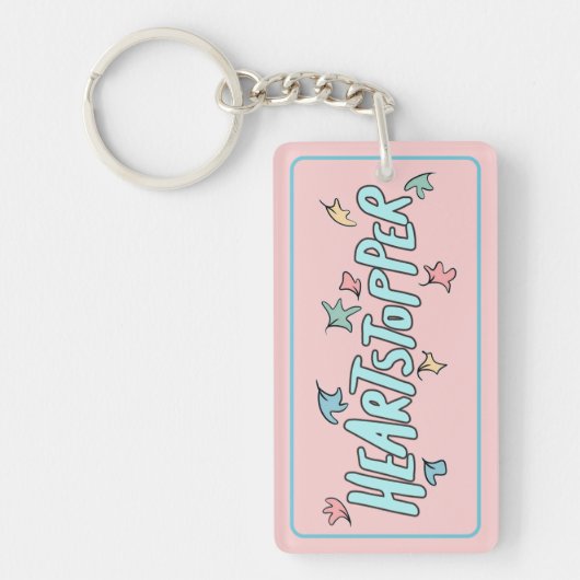 Gepersonaliseerde Heartstopper Roze Sleutelhanger (Voorkant)
