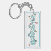 Gepersonaliseerde Heartstopper Wit Sleutelhanger (Voorkant Links)