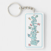 Gepersonaliseerde Heartstopper Wit Sleutelhanger (Voorkant)