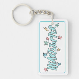 Gepersonaliseerde Heartstopper Wit Sleutelhanger