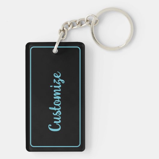 Gepersonaliseerde Heartstopper Zwart Sleutelhanger (achterkant)