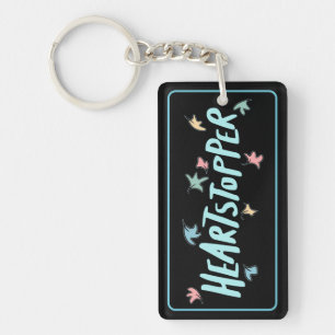 Gepersonaliseerde Heartstopper Zwart Sleutelhanger