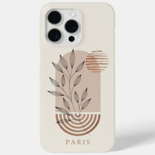 Gepersonaliseerde hedendaagse Abstracte Boho Case-Mate iPhone Case (Achterkant)