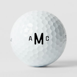 Gepersonaliseerde hedendaagse monogram Titleist Pr Golfballen