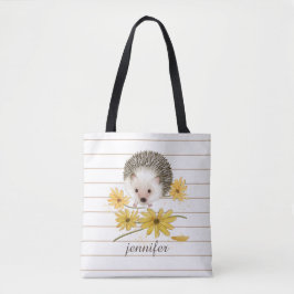 Gepersonaliseerde Hedgehog Canvas tas