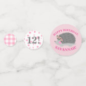 Gepersonaliseerde Hedgehog Table Confetti (Voorkanten)