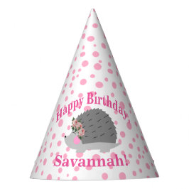 Gepersonaliseerde Hedgehog Verjaardagsfeest Pet Feesthoedjes