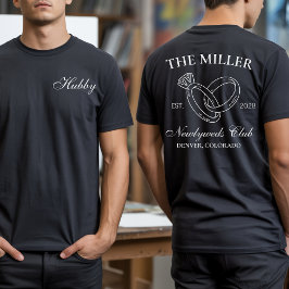 Gepersonaliseerde heer en mevrouw Passen getrouwd  T-shirt