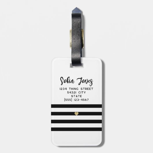 Gepersonaliseerde heer en mevrouw Script Wedding P Bagagelabel (Achterkant verticaal)