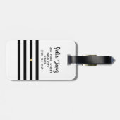 Gepersonaliseerde heer en mevrouw Script Wedding P Bagagelabel (Achterkant horizontaal)