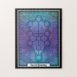 Gepersonaliseerde Heilige Geometrieboom van het le Legpuzzel