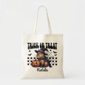 Gepersonaliseerde heks Capybara Trick or treat Sno Tote Bag (Voorkant)
