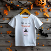 Gepersonaliseerde heks in opleiding - Halloween Kinder Shirts