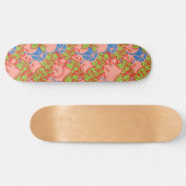 Gepersonaliseerde helder modern Bud & Flower patro Persoonlijk Skateboard (Horizontaal)