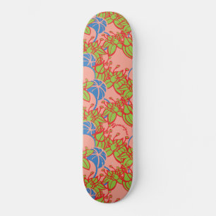 Gepersonaliseerde helder modern Bud & Flower patro Persoonlijk Skateboard