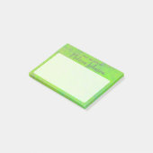 Gepersonaliseerde, heldere, gemarmerde kunst post-it® notes (Schuin)