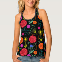 Gepersonaliseerde heldere kleurrijke bloemen op zw