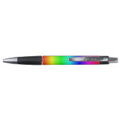 Gepersonaliseerde heldere, multicollige regenboogo pen (Achterkant)