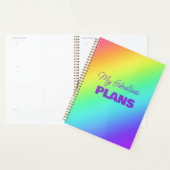 Gepersonaliseerde heldere regenboog planner (Display)