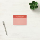 Gepersonaliseerde, heldere, rode, korrelige textuu post-it® notes (Kantoor)