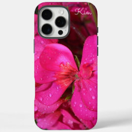 Gepersonaliseerde Heldere Roze Bloemen Apple iPhon iPhone 16 Pro Max Hoesje