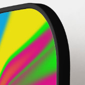 Gepersonaliseerde heldere stropdas kleurstof pickleball paddle (Links Detail)