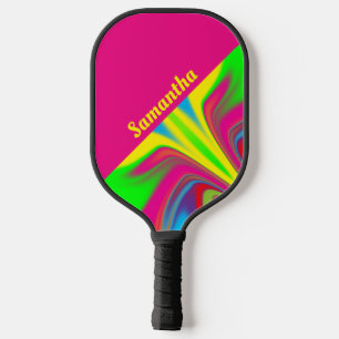 Gepersonaliseerde heldere stropdas kleurstof pickleball paddle