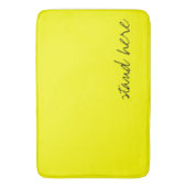 Gepersonaliseerde heldergeel badmat (Voorkant Verticaal)