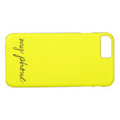 Gepersonaliseerde heldergeel Case-Mate iPhone case (Achterkant (Horizontaal))