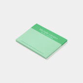 Gepersonaliseerde heldergroene korrelige textuur post-it® notes (Schuin)
