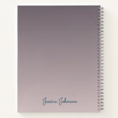 Gepersonaliseerde hemelse drijvende stad notitieboek (Achterkant)