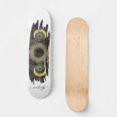 Gepersonaliseerde hemelse zon maan sterren persoonlijk skateboard (Voorkant)