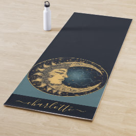 Gepersonaliseerde Hemelse Zon Maan Yoga Mat