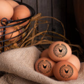 Gepersonaliseerde  Hen Naam Egg Love Rubb Rubberstempel